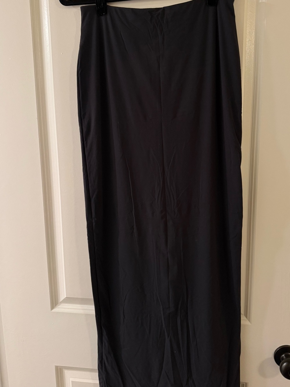 SKIMS Black Maxi Skirt